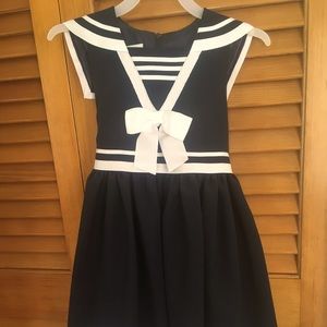 Sailor Collar Bow Dress NWOT